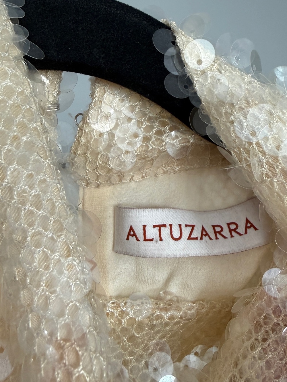 Altuzarra Noor Draped Sequin Chiffon Midi Dress Sample - Picture 3 of 5